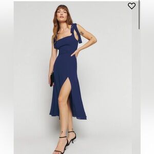 Reformation Twilight Midi Dress sz 4 - Danube (navy blue)